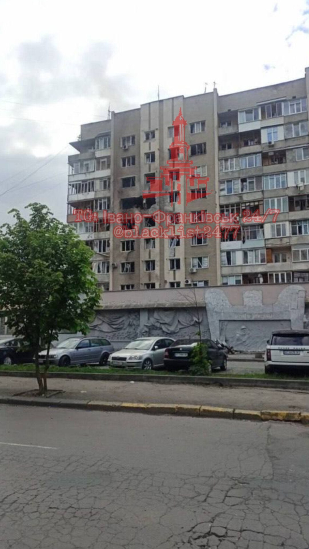 Уражений будинок в Івано-Франківську